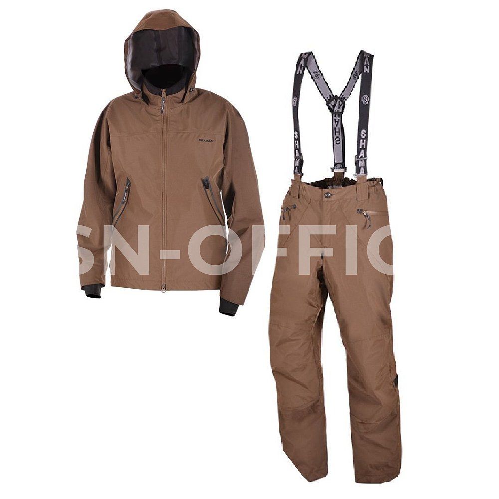 Костюм водонепроницаемый для охотников "Rain Stopper" коричневый / BROWN (2-й слой) S-202-5