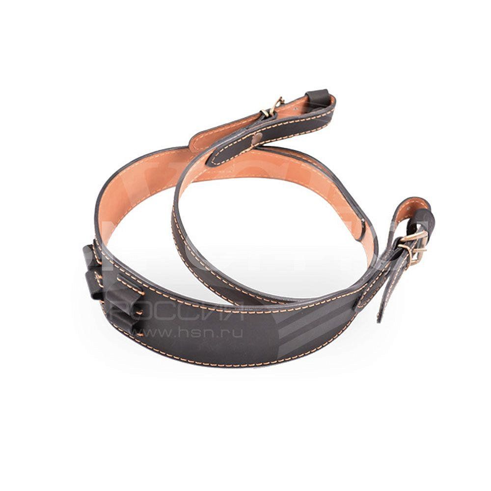 Ремень ружейный с гнездами на 2 патрона к. 7,62 (черный) 373-3